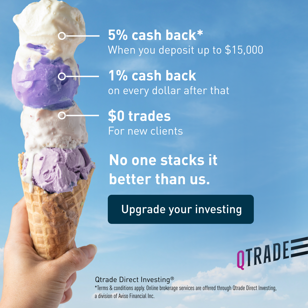 Qtrade Cash Back Offer